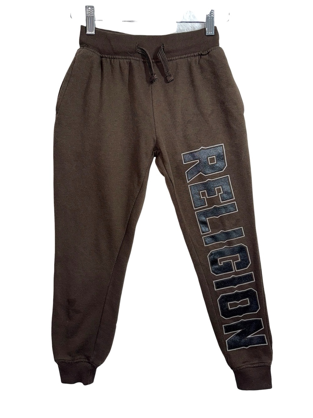 Vintage Y2K True Religion Brown Girls Sweatpants Capris Joggers Low Rise Sporty